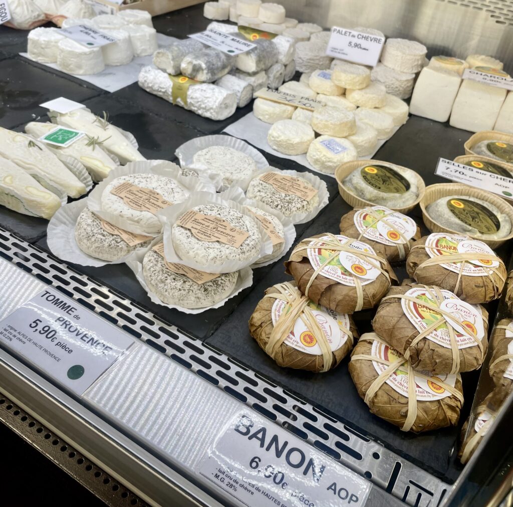 Antibes market cheese