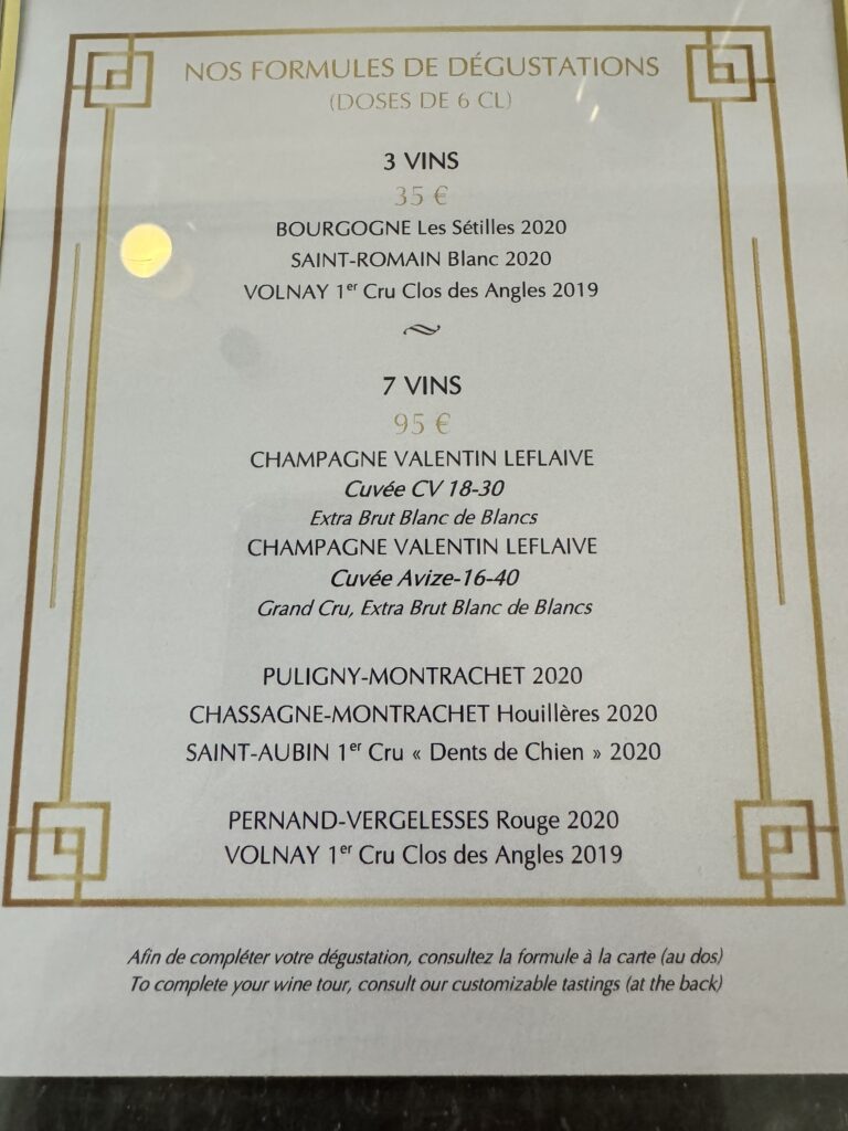 Olivier wine tasting
