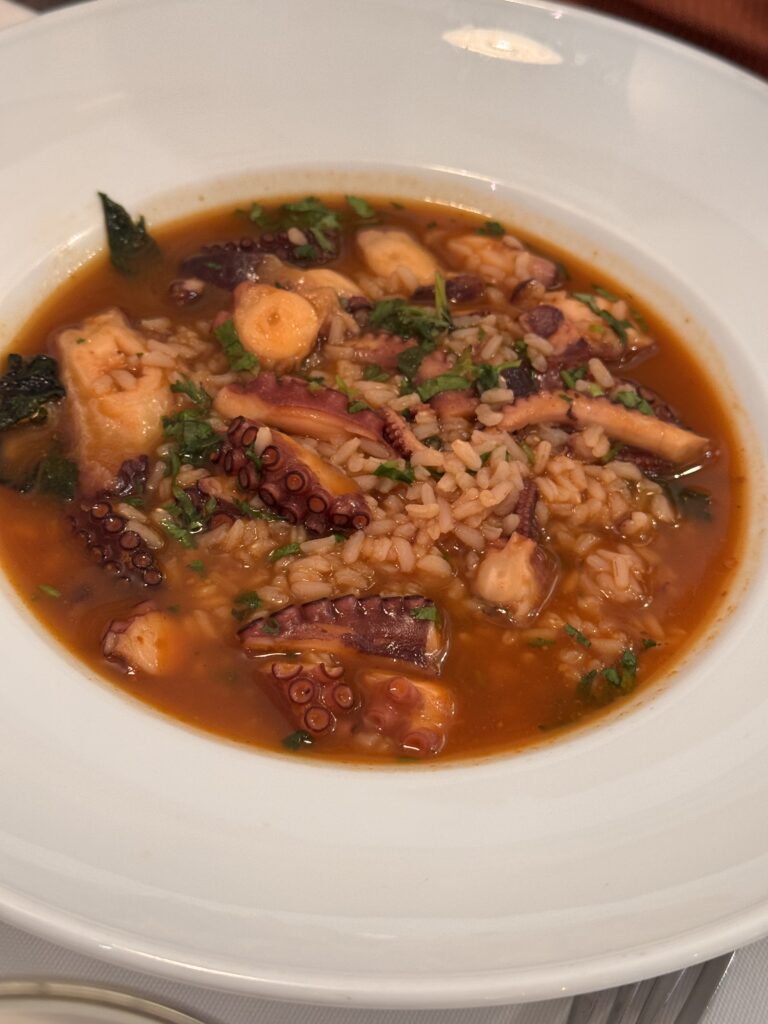 Octopus risotto